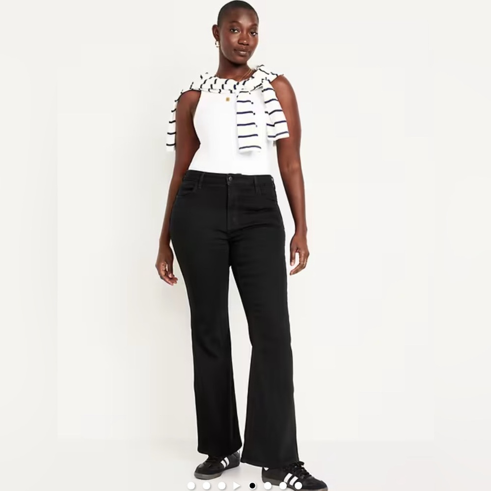 Old Navy Black Flare & Wide Leg Jeans